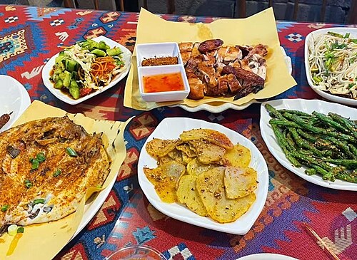 傣味烧烤示意图